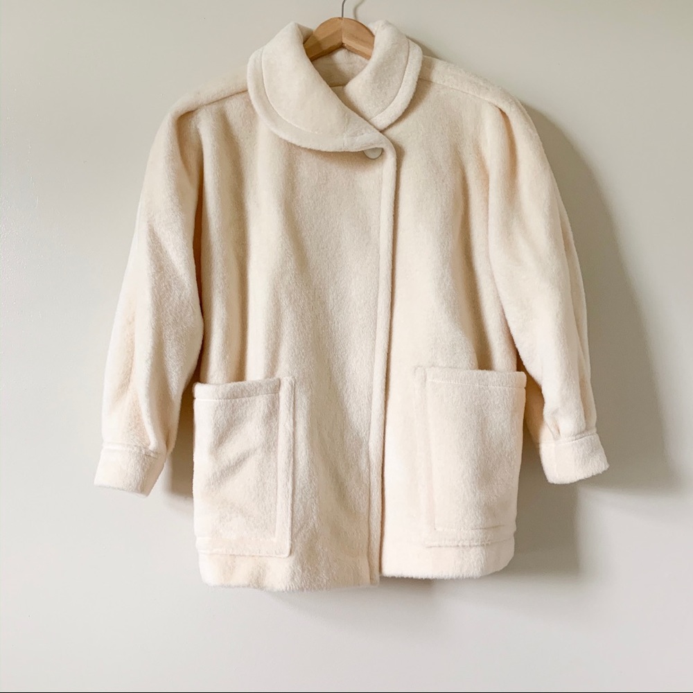 Vintage Wool Coat Fortsmann 1950 1960 Cottagecore